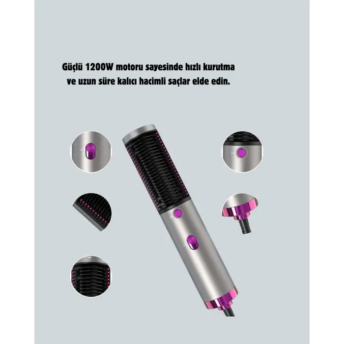 Elektriklenme Önleyici İyonik Saç Şekillendirme Fırçası