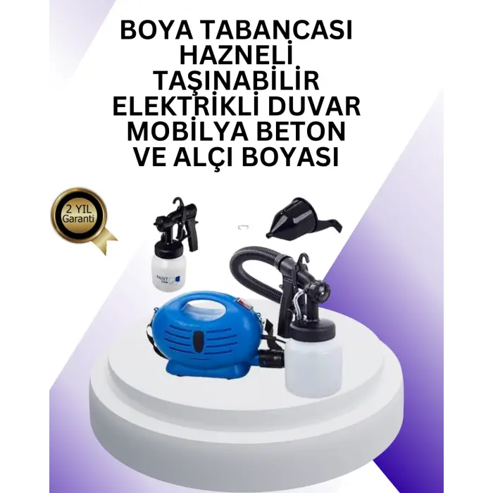 Elektrikli Boya Püskürtme Makinesi 800W Profesyonel Kullanım