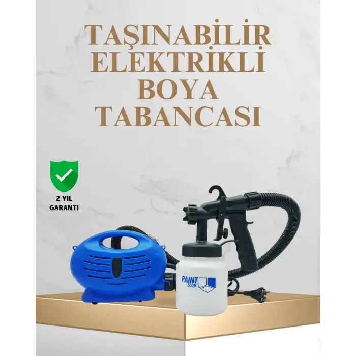 Elektrikli Boya Tabancası Püskürtmeli-Temiz ve Hızlı Boyama