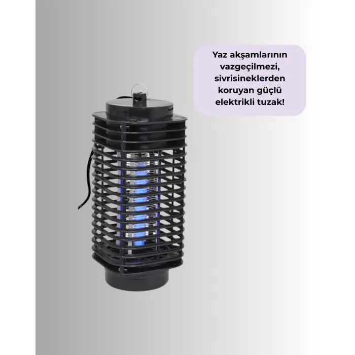 Elektrikli UV Işıklı Sivrisinek ve Böcek Öldürücü – Sessiz ve Güvenli Tuzak