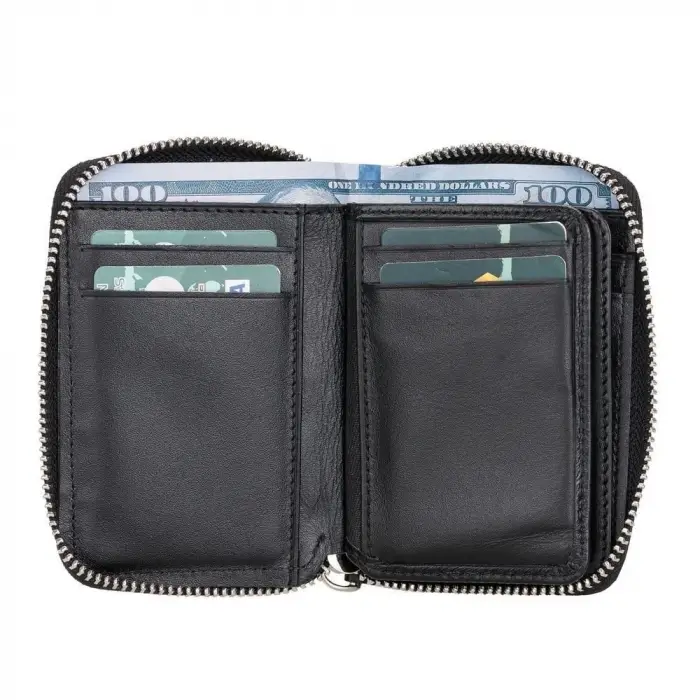 Elvis Deri Erkek Cüzdan RST1 Siyah