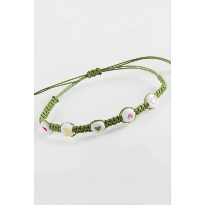 Emoji Makrome Örgülü Bileklik