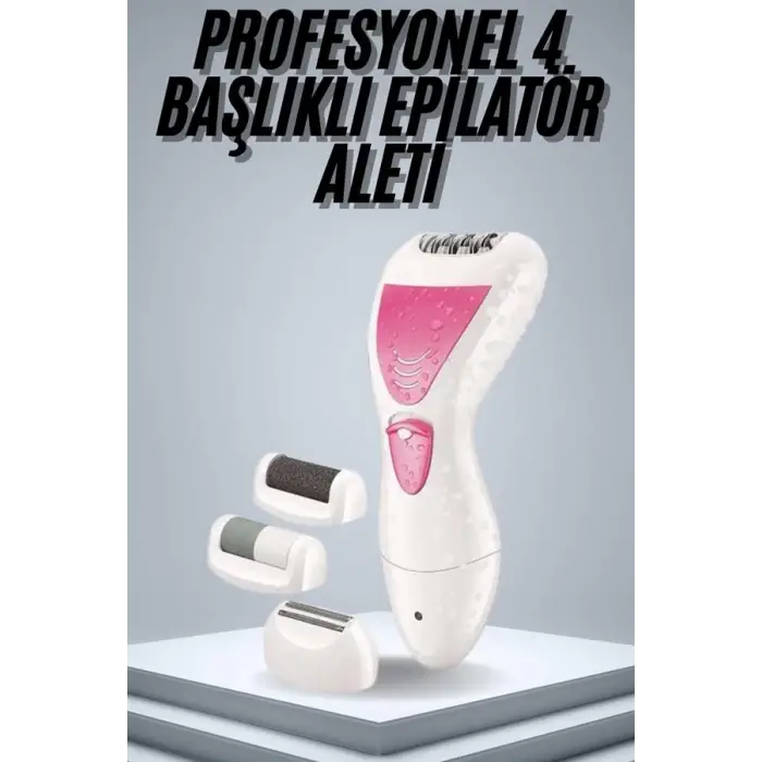 Epilatör Cihazı Epilasyon Aleti Çoklu Başlık Seçeneği Ayak Törpüsü