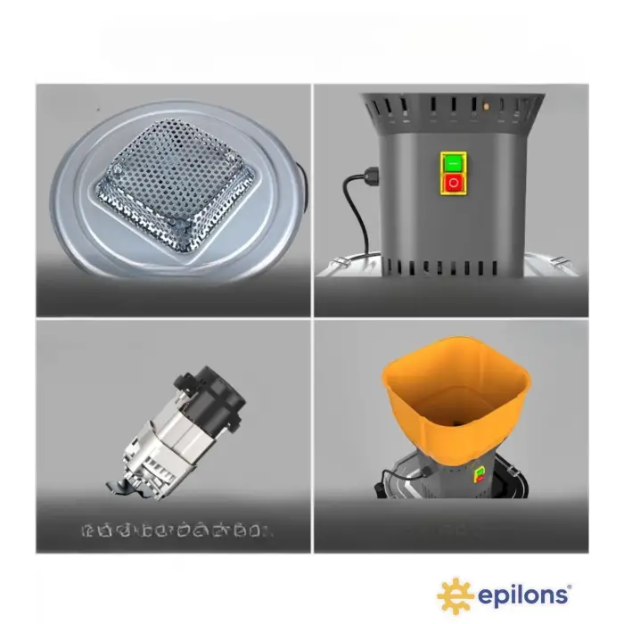 Epilons Pro 1300w Elektrikli Tahıl Ve Baharat Öğütücü – 0,6-8 Mm Ayarlanabilir Granül, Paslanmaz Çelik