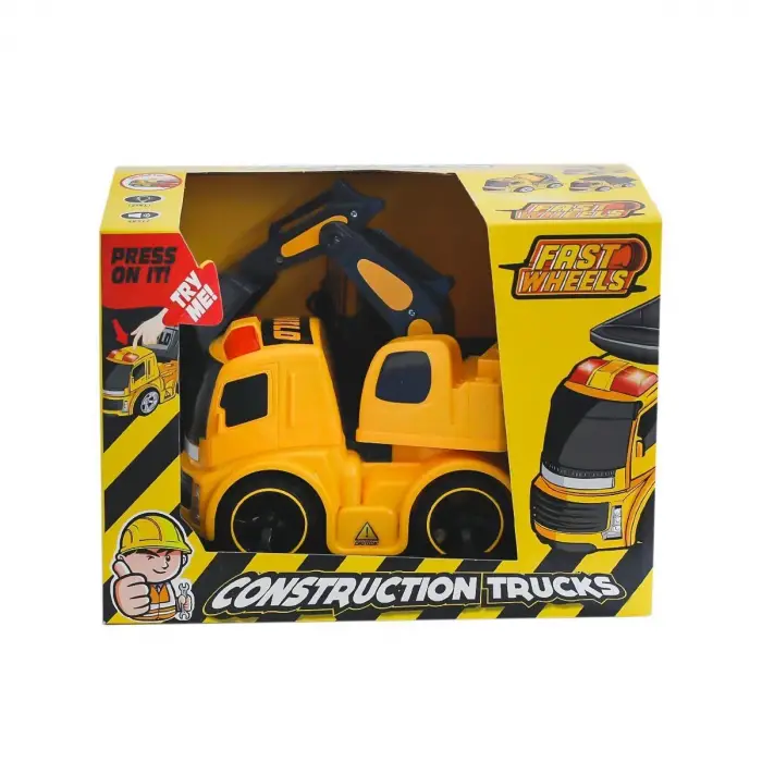 ER-241 FAST WHEELS İNŞAAT ARAÇLARI KEPÇELİ KAMYON 12Lİ