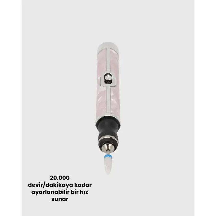 Ergonomik Saplı 20.000 Rpm Hız Kontrollü Manikür Pedikür Makinesi