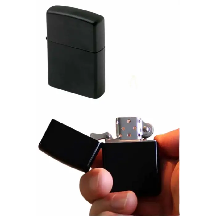 Erkeklere Özel Hediyelik Eşya Zippo Metalik Benzinli Çakmak Doldurulabilir