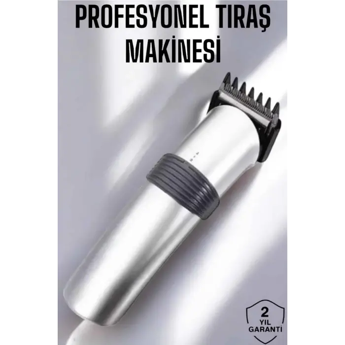 Erkeklere Özel Şarjlı Saç ve Sakal Kesme Tıraş Makinesi Seti