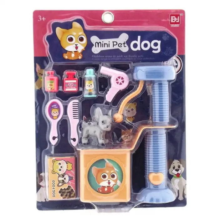 Evcil Hayvan Bakım ve Oyun Seti Köpekli