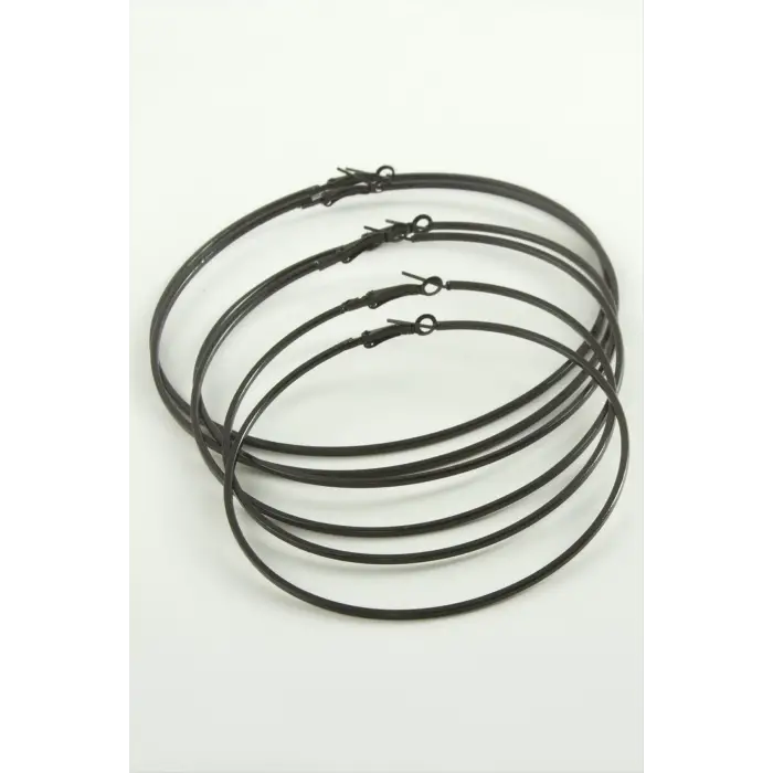 Ezme Metal Halka Küpe 6 Adet