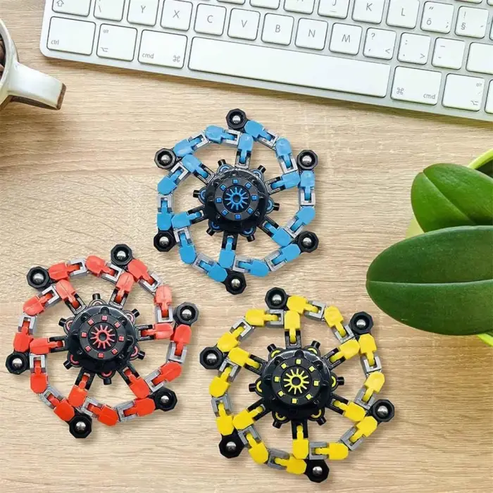 Fidget Spinners Dönüştürülebilir Zincir Robot Oyuncak -1 adet stokta olan gönderilir