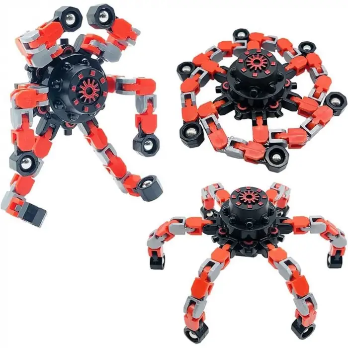 Fidget Spinners Dönüştürülebilir Zincir Robot Oyuncak -1 adet stokta olan gönderilir