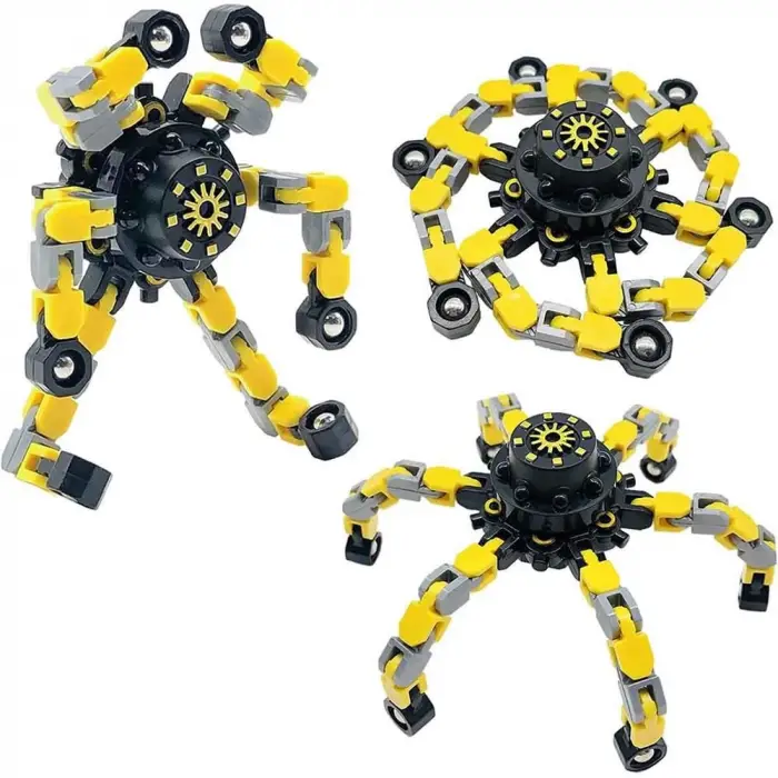 Fidget Spinners Dönüştürülebilir Zincir Robot Oyuncak -1 adet stokta olan gönderilir