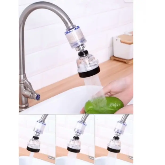 Filtreli Su Tasarruflu 3 Fonksiyonlu Oynar Musluk Başlığı - Şeffaf (336336)