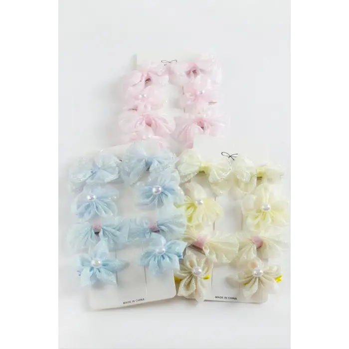 Fiyong Çiçek Pens Toka 8 Adet