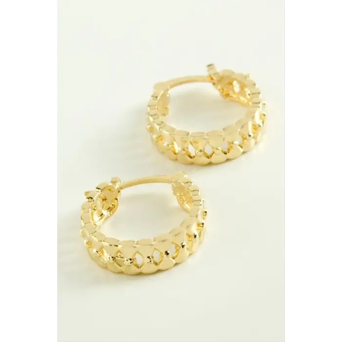 Fiyong Kilitli Halka Küpe