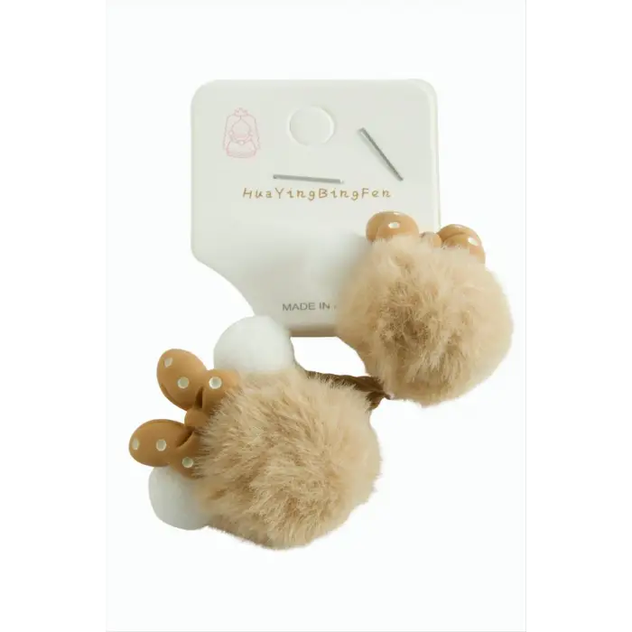 Fiyong Ponponlu Lastikli Toka 2 Adet