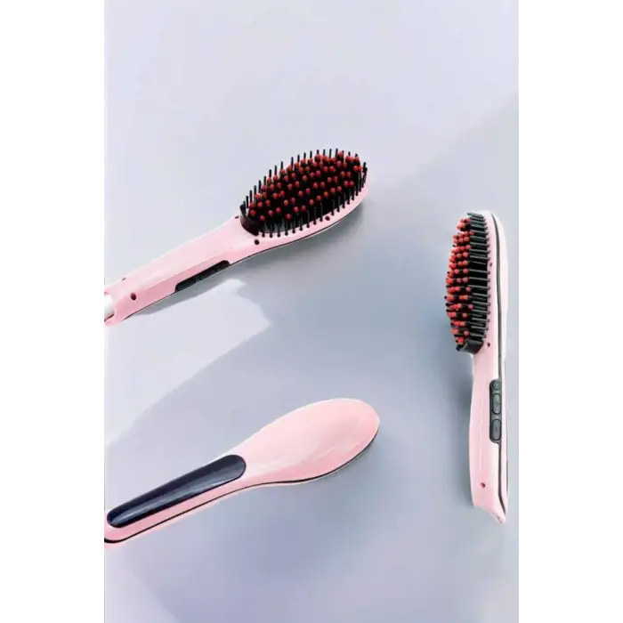 Fön Etkili Saç Düzleştirici Tarak Yıpranma Karşıtı Döner Kablo Isı Ayarlı