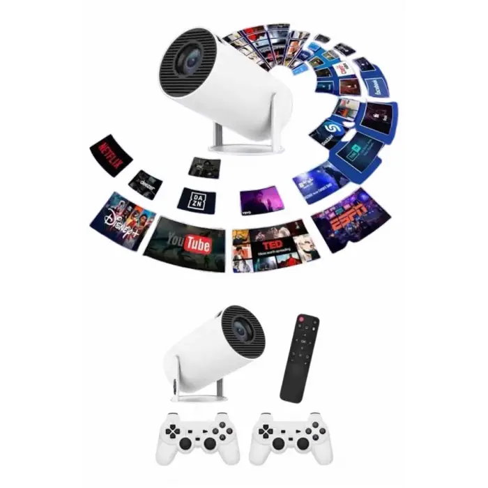 Full HD 8 GB Ayaklı Çift Kollu 4K Video Oyun Konsolu Taşınabilir