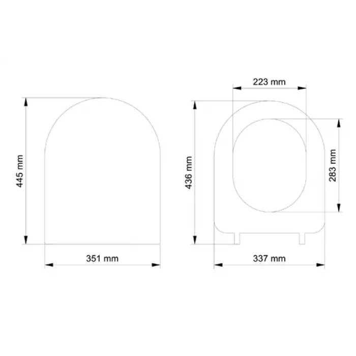 Gala Slim Model Yavaş Kapanan Amortisörlü Klozet Kapağı Ultra İnce Tasarım