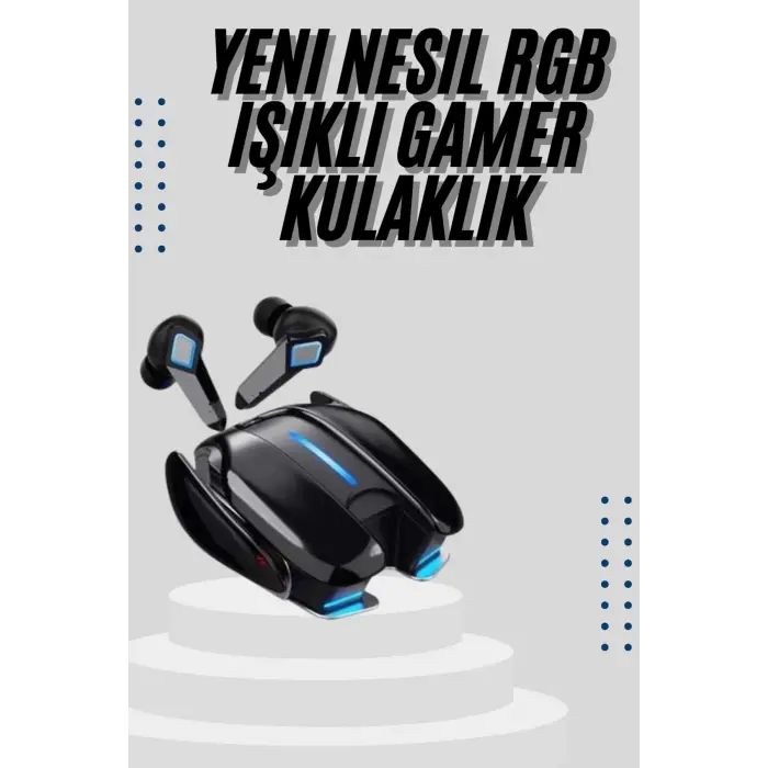 Gamer Kulaklık Gecikme Yapmaz Yüksek Ses Kaliteli Kablosuz Bluetooth Kulaklık