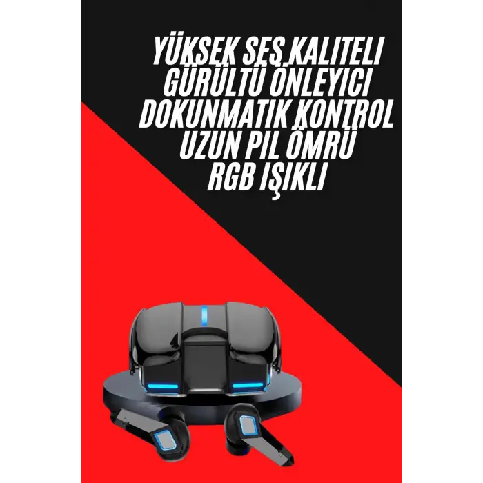 Gamer Kulaklık Gecikme Yapmaz Yüksek Ses Kaliteli Kablosuz Bluetooth Kulaklık
