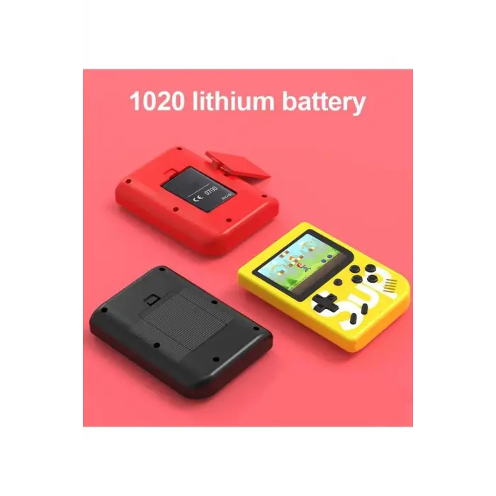 Çift Kol 400 Nostalji Oyunlu Mini Atari Kırmızı Oyun Konsolu