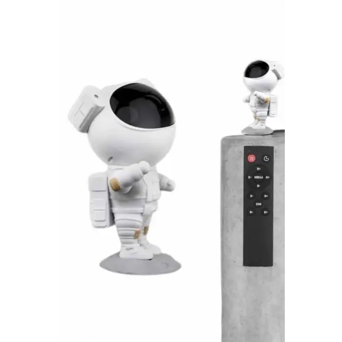 Gece Lambası Astronot Bluetooth Hoparlörlü Galaksi Işık Projektörü
