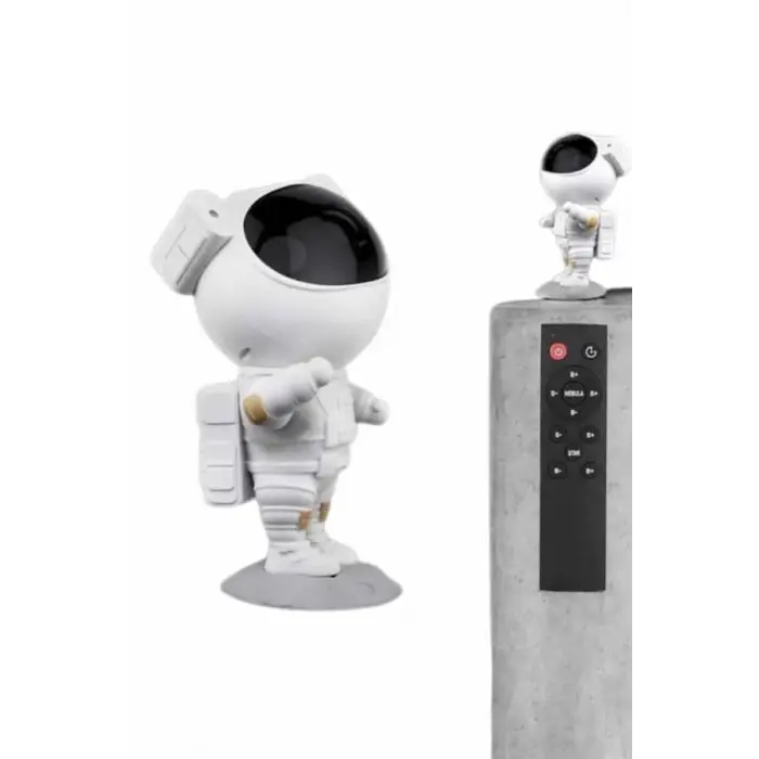 Gece Lambası Astronot Bluetooth Hoparlörlü Galaksi Işık Projektörü