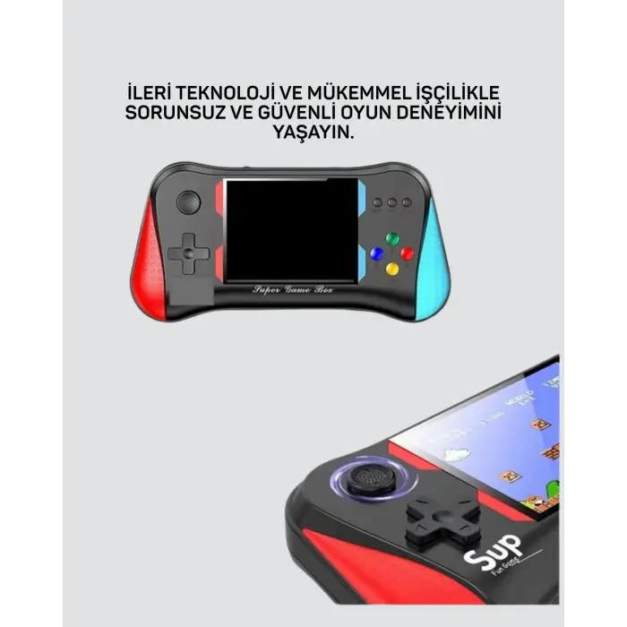 Geniş Ekranlı 500 Oyunlu Taşınabilir El Konsolu – Her Yerde Kesintisiz Oyun Keyfi