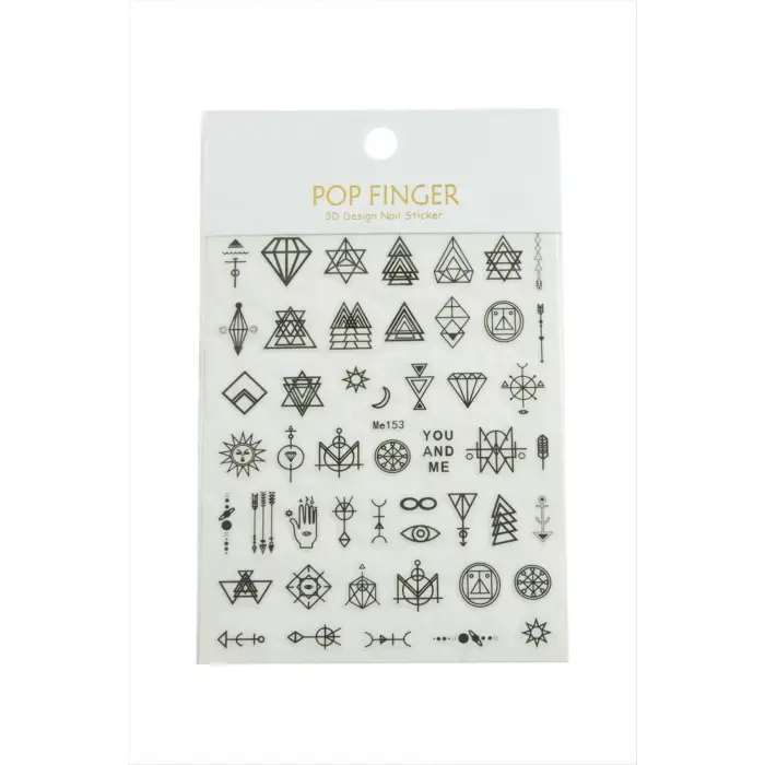 Geometri Tattoo Dövme Sticker