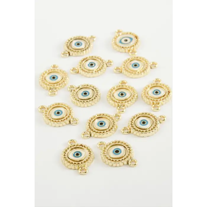 Göz Çift Kulplu Mineli Bileklik ve Kolye Ucu Aparatı 1 Adet