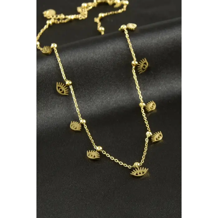 Göz Lüks Çelik Kolye