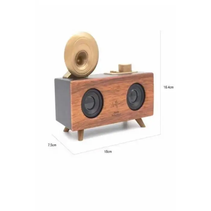 Gramafon Nostaljik Radyo Yüksek Ses Kalitesi USB TF Kart Aux