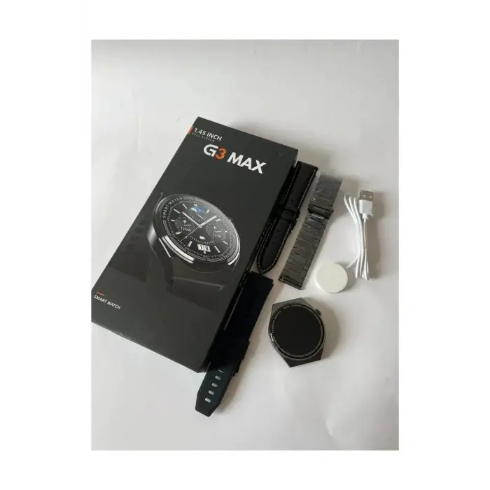 GT3 Max Uyumlu Akıllı Saat | G3 Max Model Akıllı Saat | Su Geçirmez, Nabız Ölçer, Spor Modlu