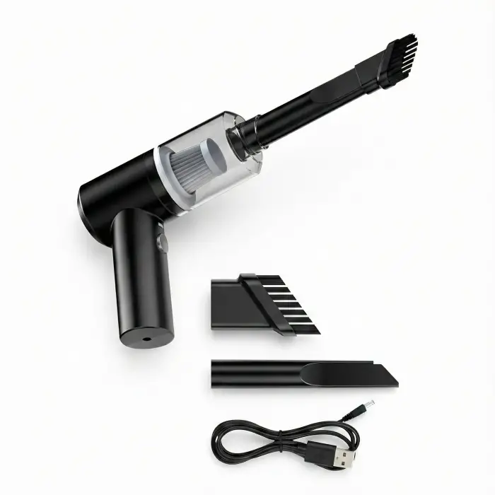 Güçlü Portatif Vakumlu Kablosuz Üflemeli Mini Araç Süpürgesi