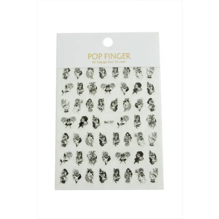 Gül Kız Tattoo Dövme Sticker