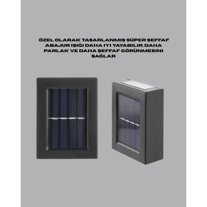 Güneş Enerjili Led Duvar Aydınlatması