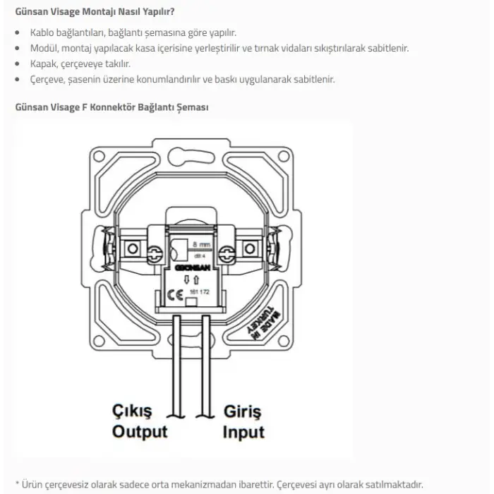 Ambiance Gümüş Televizyon Prizi F Konnektörlü Çerçevesiz - Priz ve Anahtar İçin Uyumlu Çerçeve