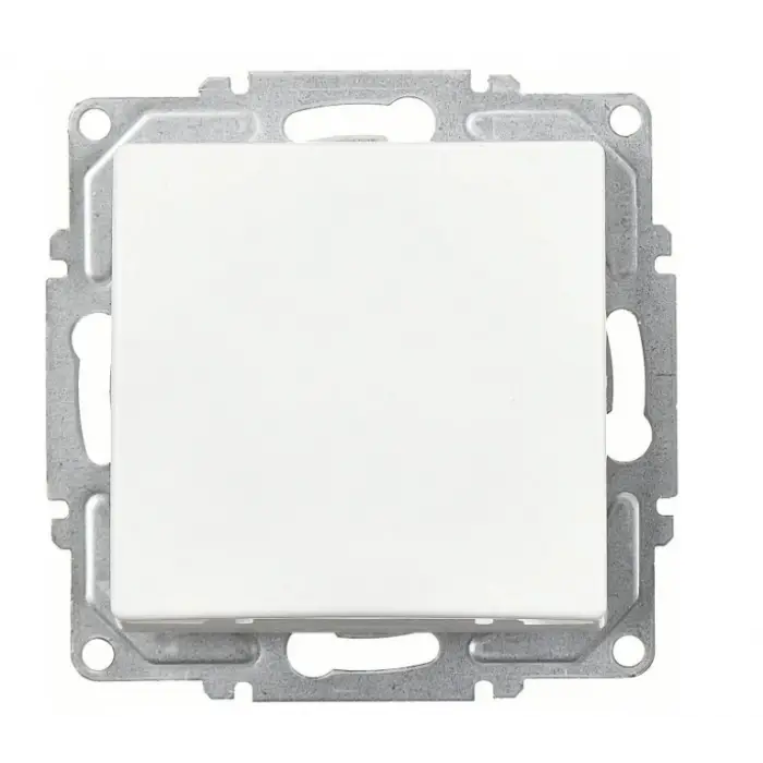 Visage Beyaz Tekli Anahtar Çerçevesiz - Priz ve Anahtar İçin Uyumlu Çerçeve