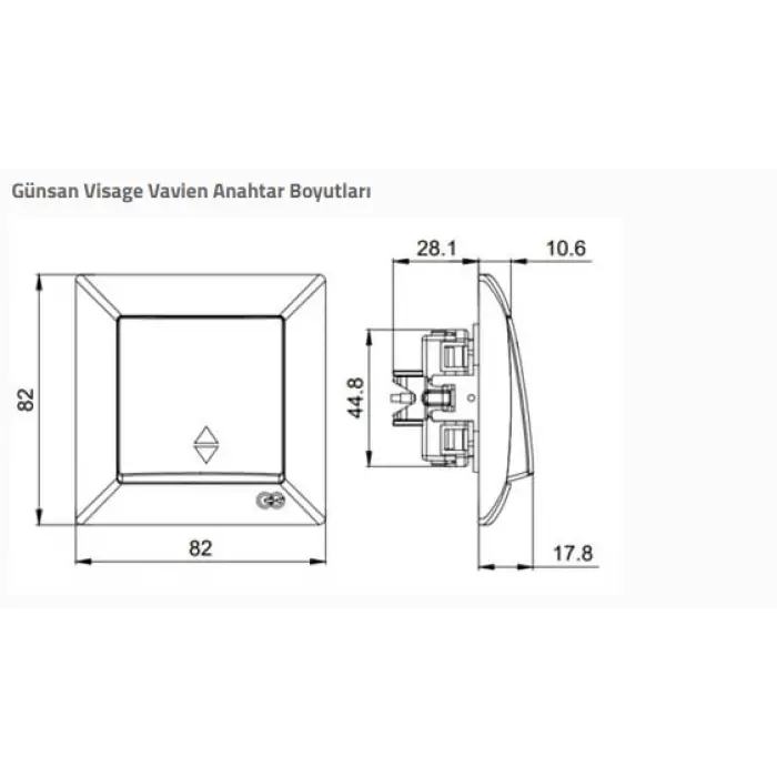 Visage Beyaz Vavien Çerçevesiz - Priz ve Anahtar İçin Uyumlu Çerçeve