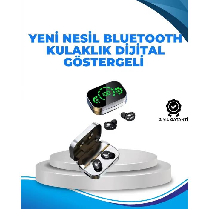 Gürültü Engelleyici Bluetooth Kulaklık – Akıllı Ekranlı, HiFi Ses Kalitesi
