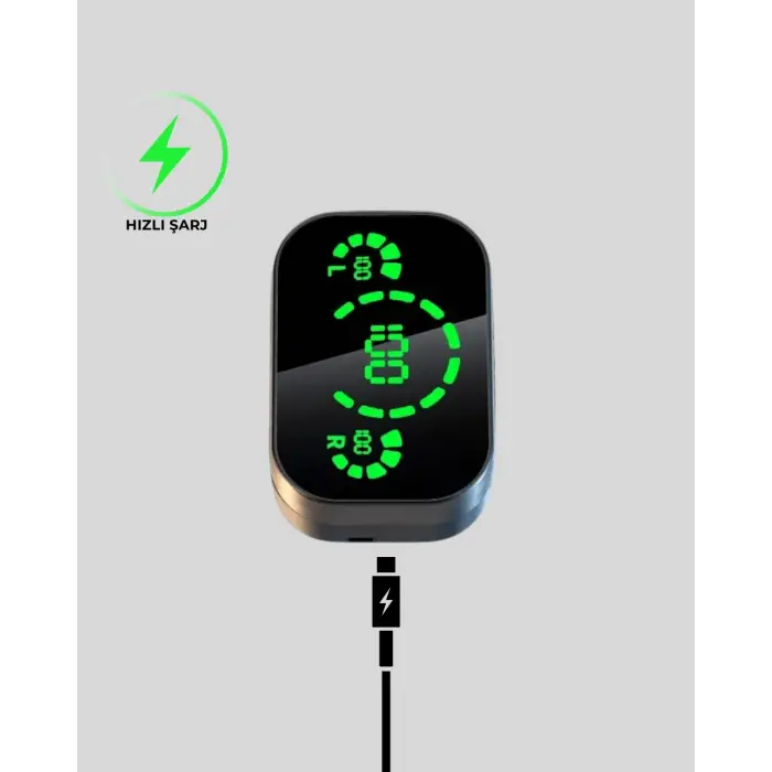 Gürültü Engelleyici Bluetooth Kulaklık – Akıllı Ekranlı, Hifi Ses Kalitesi