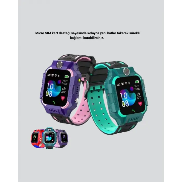 Güvenli Alan ve Acil Çağrı Özellikli Çocuk Akıllı Saati