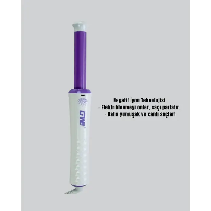 GW Saç Kıvırma Makinesi – 360° Döner Başlık, Negatif İyon Teknolojisiyle