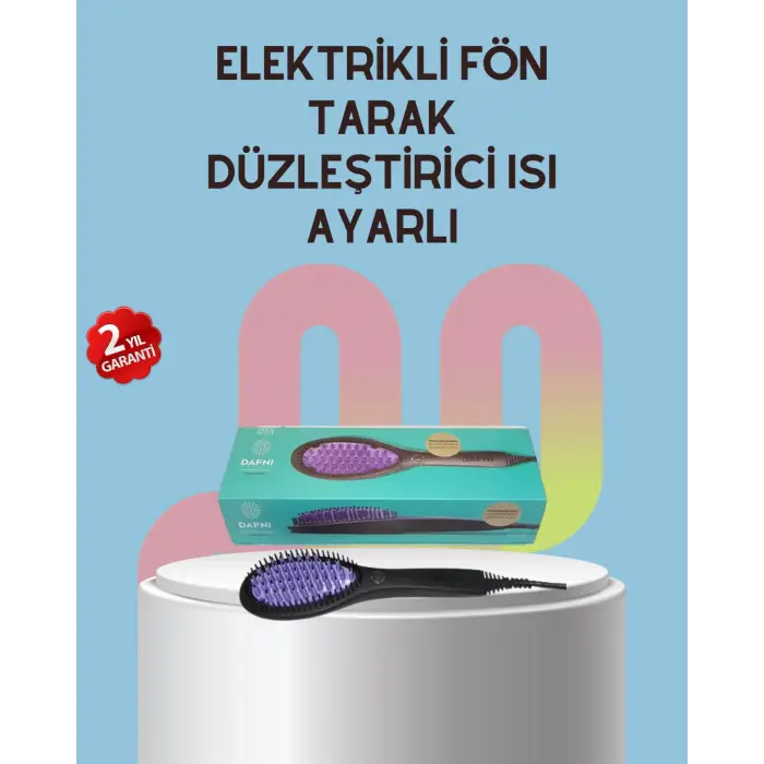 Hafif Tasarım ve Güvenli Kullanım Elektrikli Seramik Saç Düzleştirici Tarak