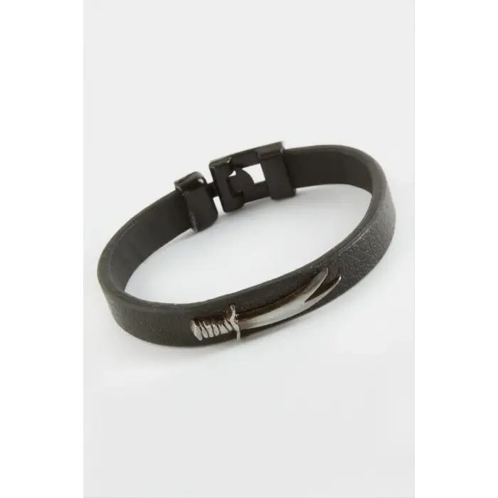 Hançer Kaliteli Suni Deri Bileklik