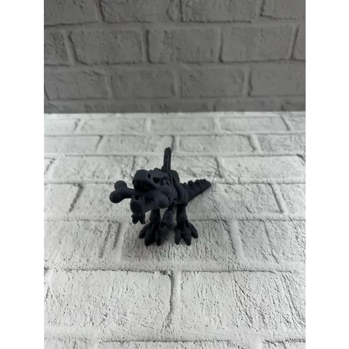 Hareketli Dinazor Figürü Dekoratif Oyuncak – Siyah Tasarım