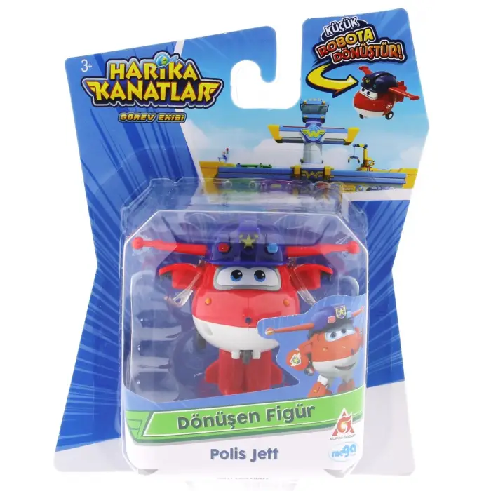 Harika Kanatlar Dönüşen Tekli Figür Polis Jett