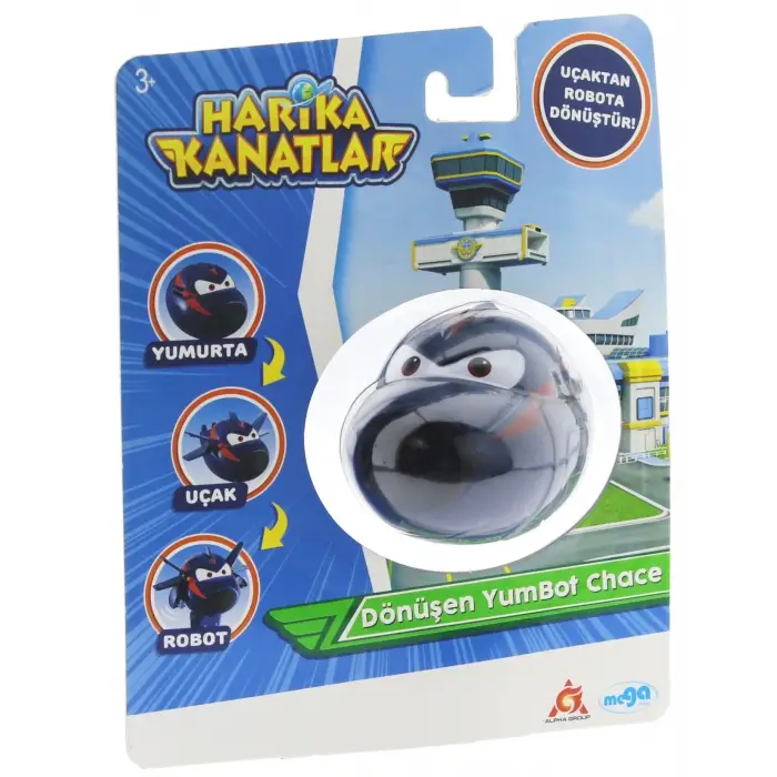 Harika Kanatlar Dönüşen Tekli Figür YumBot Ajan Chace